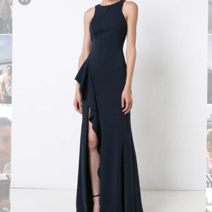 Jay Godfrey black ruffle gown